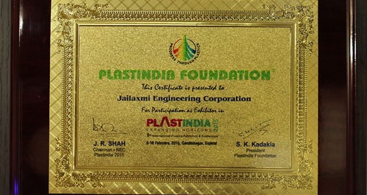 PLASTINDIA FOUNDATION AWARD 2015